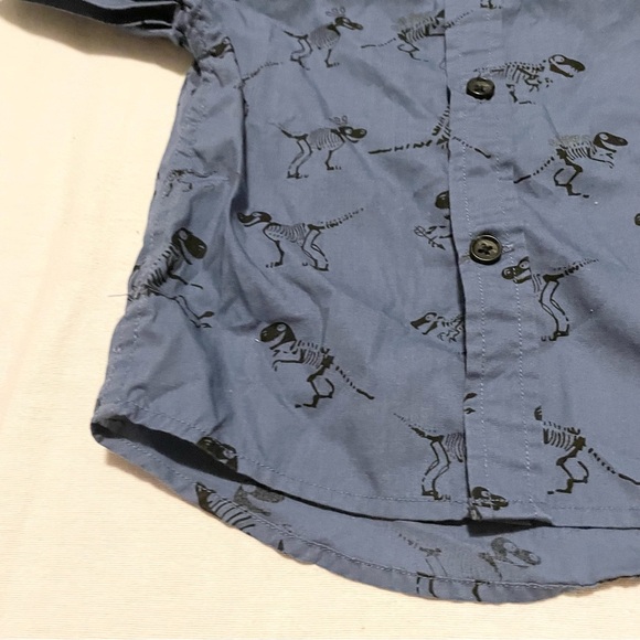 Sovereign Code Dinosaur Print Baby Button Down Shirt 12 Months - Picture 6 of 16